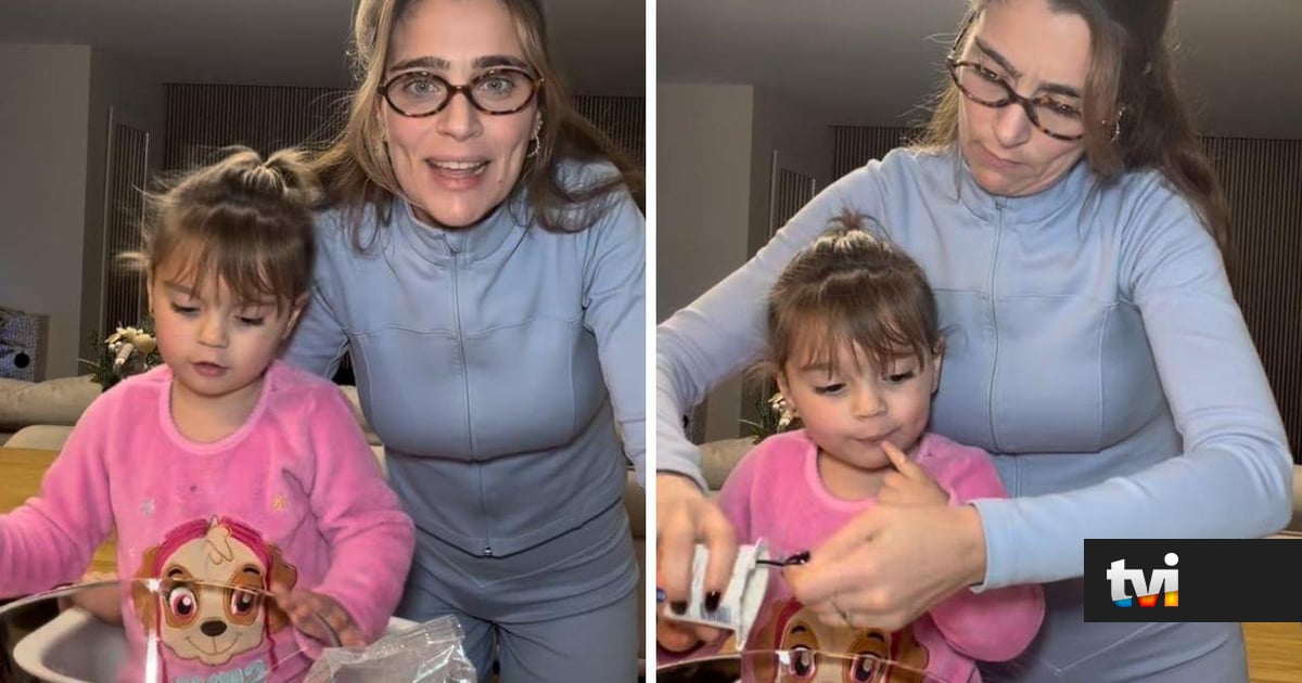 Gargalhadas e muita fofura: filha de Marco Costa derrete a internet com receita de bolo em 5 minutos - Secret Story