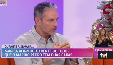 Cláudio Ramos comenta casal Marisa e Pedro: «A Marisa morre de ciúmes da Liliana» - TVI