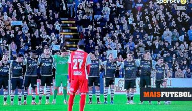VÍDEO: sob protesto, não se jogou no primeiro minuto do Caldas-Sp. Braga