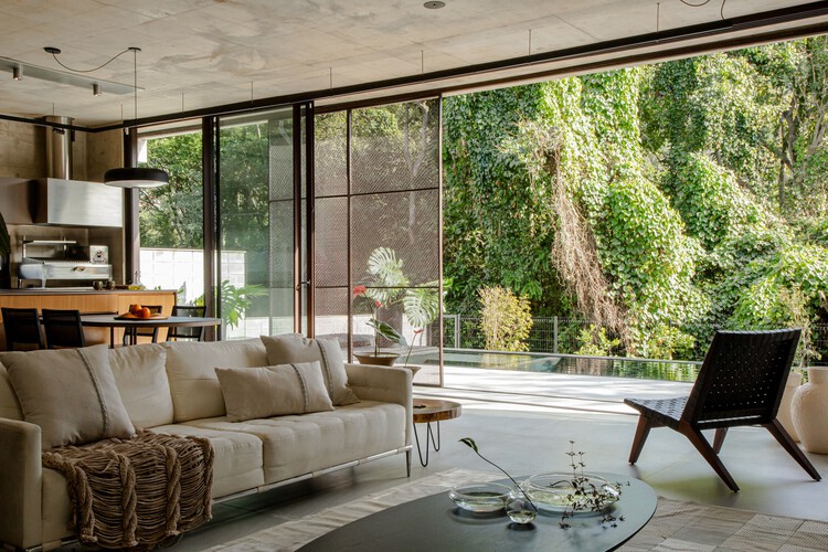 Casa Circular / Bloco B arquitetura - Fotografia de Interiores, Sala de Estar, Sofá, Cadeira