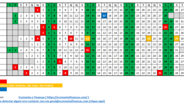 Feriados e Pontes em 2026