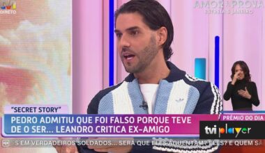 Gonçalo Quinaz não poupa críticas a concorrente: «Ela é falsa o programa todo!»