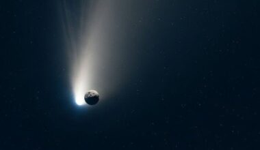 Concepção artística do 3I/Atlas, com base no artigo científico -  (crédito: Whisk/Google IA)