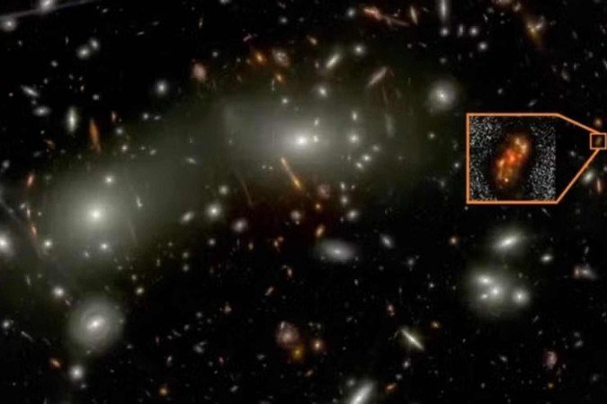 Nova galáxia de mais de 12 bilhões de anos desafia teoria da formação do universo  -  (crédito: Reprodução/NASA)