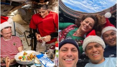 Natal no espaço: Nasa mostra ceia de astronautas em estação espacial