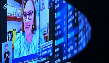 Senadora Zenaide Maia (PSD-RN) em pronunciamento via videoconferência.