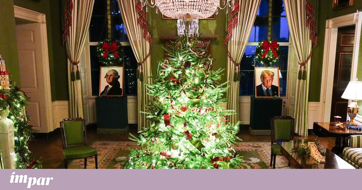 Melania apresenta decoração de Natal da Casa Branca, que inclui um Trump em Lego | EUA