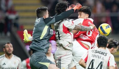Benfica empata em Braga num jogo intenso e bem disputado