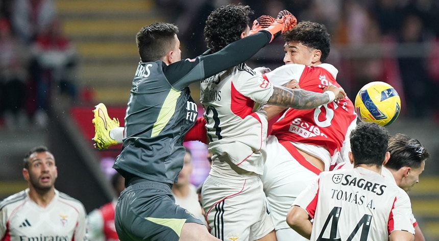 Benfica empata em Braga num jogo intenso e bem disputado