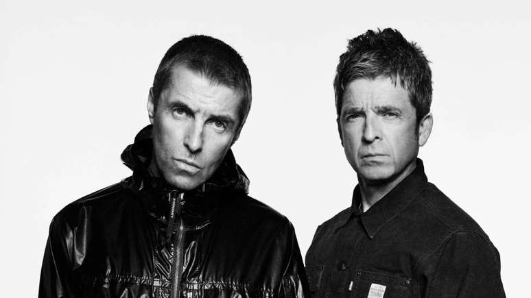 Liam e Noel Gallagher no retorno do Oasis Liam e Noel Gallagher no retorno do Oasis
