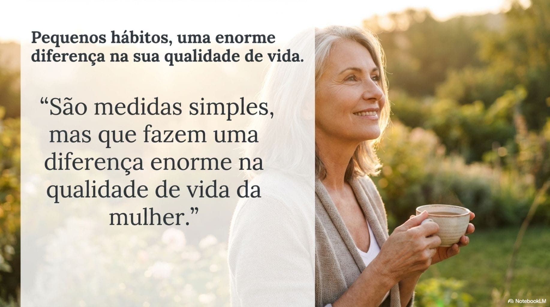 Guia Visual do Equilíbrio Hídrico na Menopausa