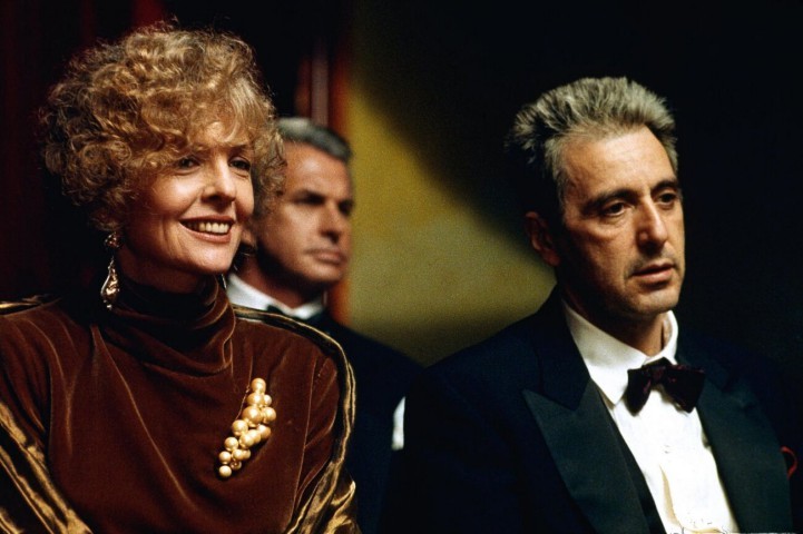 Diane Keaton e Al Pacino em 'O poderoso chefão III' — Foto: Divulgação