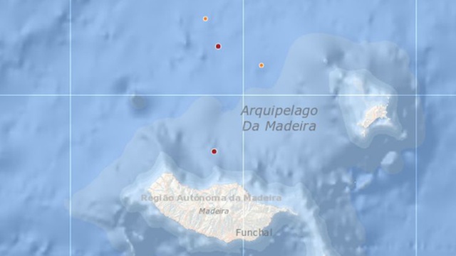 Dois sismos sentidos ao largo da Madeira