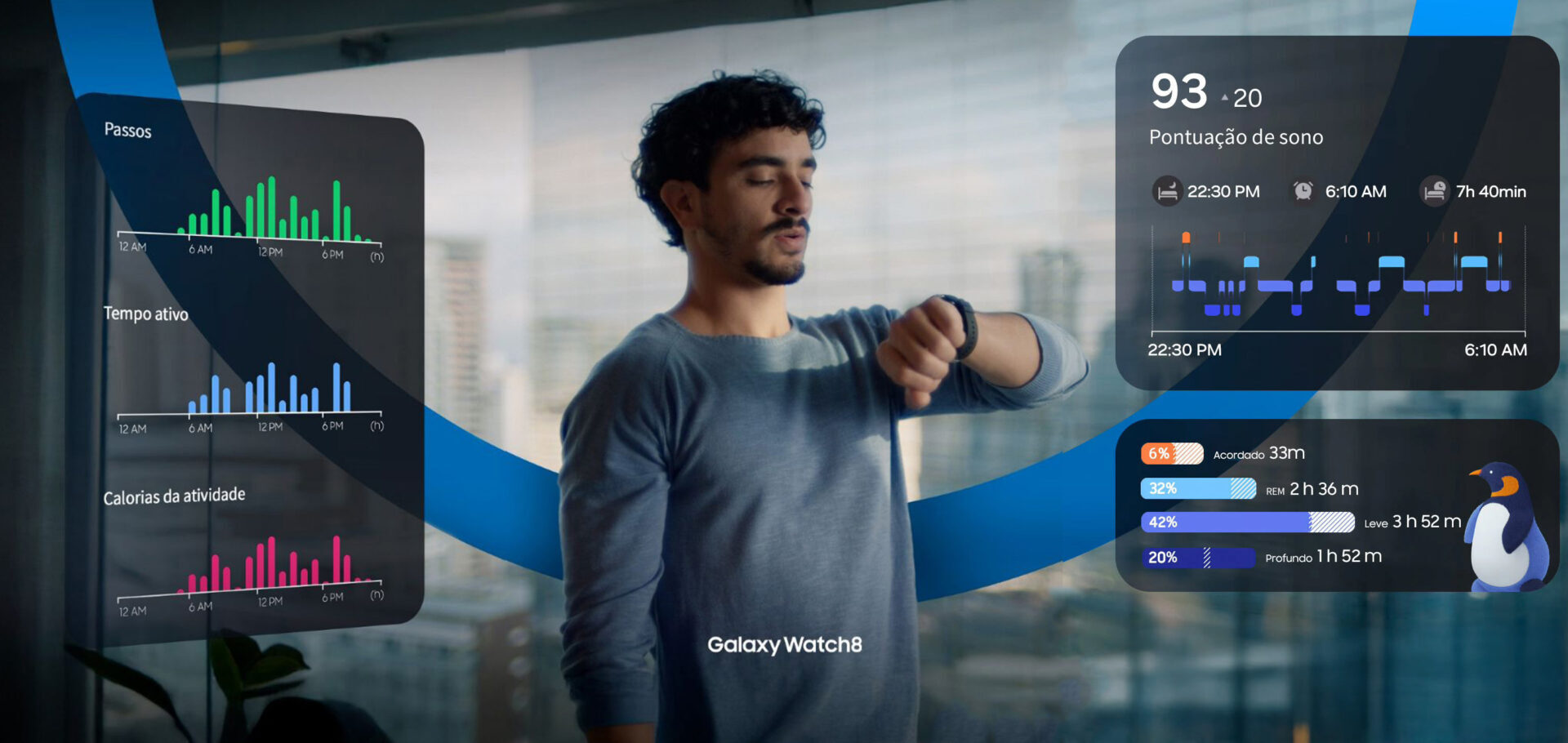 A nova campanha da Samsung para a América Latina apresenta os novos Galaxy Watch8 e seus atributos como grande aliado para esses momentos. 