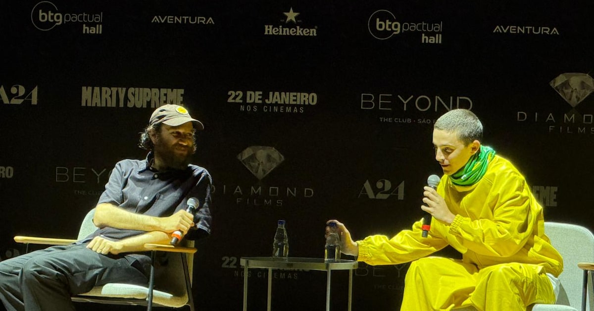 Timothée Chalamet e Josh Safdie mostram trecho de ‘Marty Supreme’ em SP antes da CCXP; veja como foi