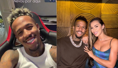 Tainá Militão mostra mudança no visual de Eder Militão e se declara: ‘Me pega muito’