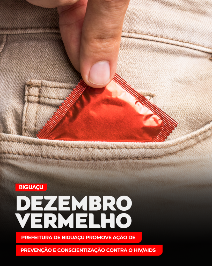 Dezembro Vermelho: Prefeitura de Biguaçu promove ação de prevenção e conscientização contra o HIV/AIDS