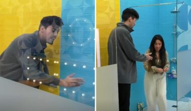 Leandro encontra "cuecas" de Liliana na banheira e arrasa concorrente