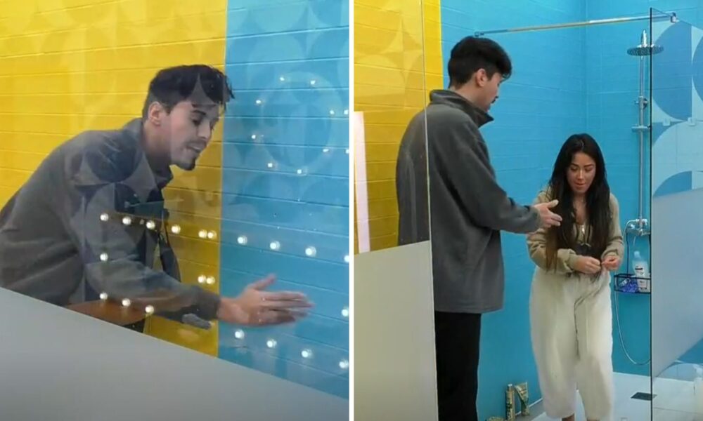 Leandro encontra "cuecas" de Liliana na banheira e arrasa concorrente