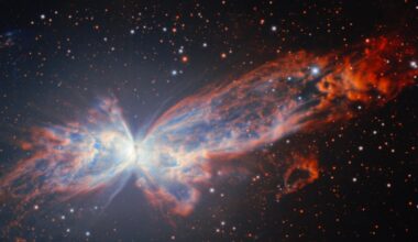 ‘Borboleta cósmica’? Entenda como se formou imagem capturada por telescópio no Chile