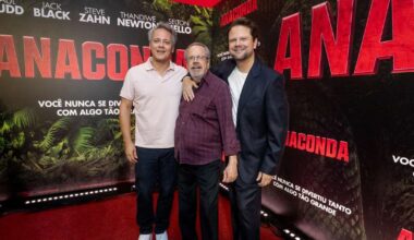 Selton Mello celebra pré-estreia de “Anaconda” no Rio de Janeiro