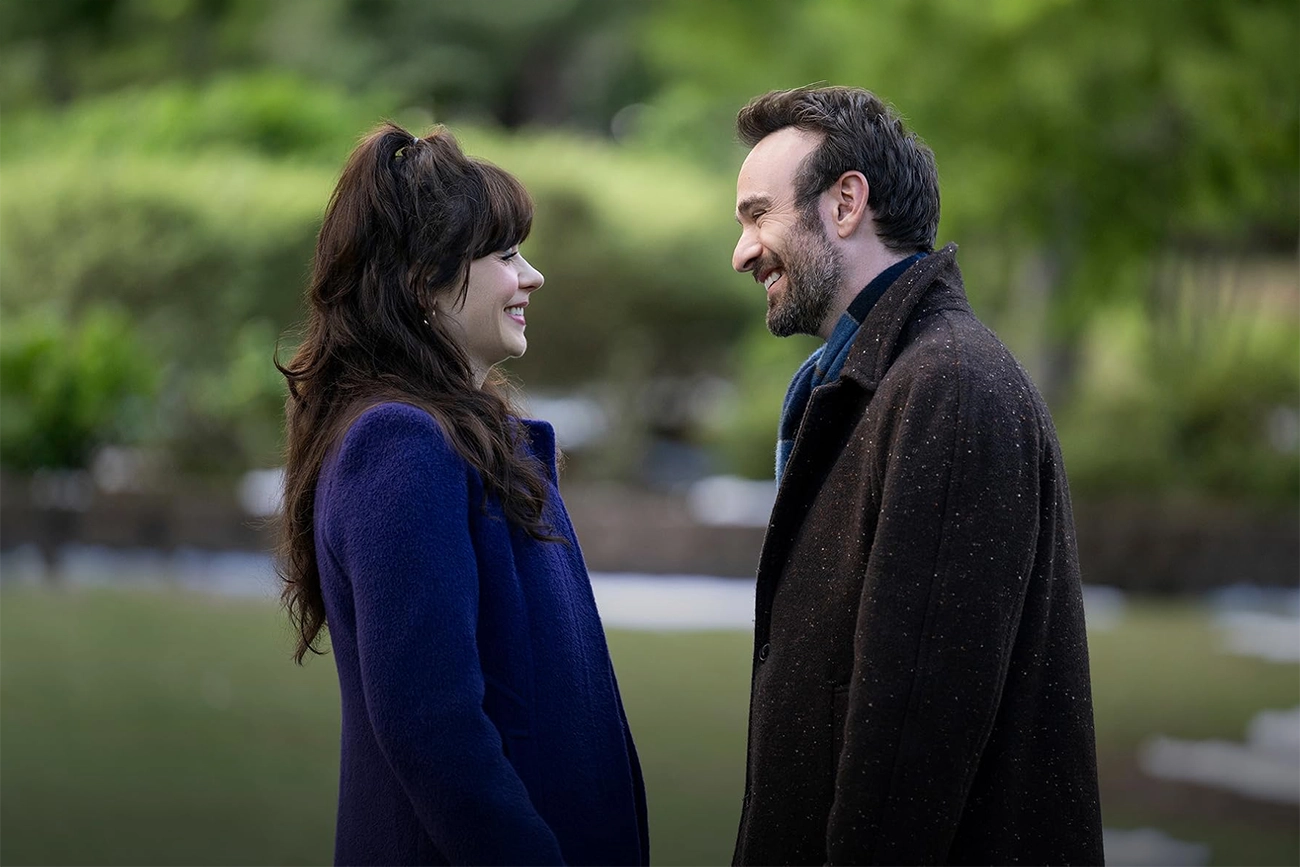 Em “Merv”, no Prime Video, Zooey Deschanel e Charlie Cox transformam a guarda de um cachorro em um retrato adulto do fim de um amor
