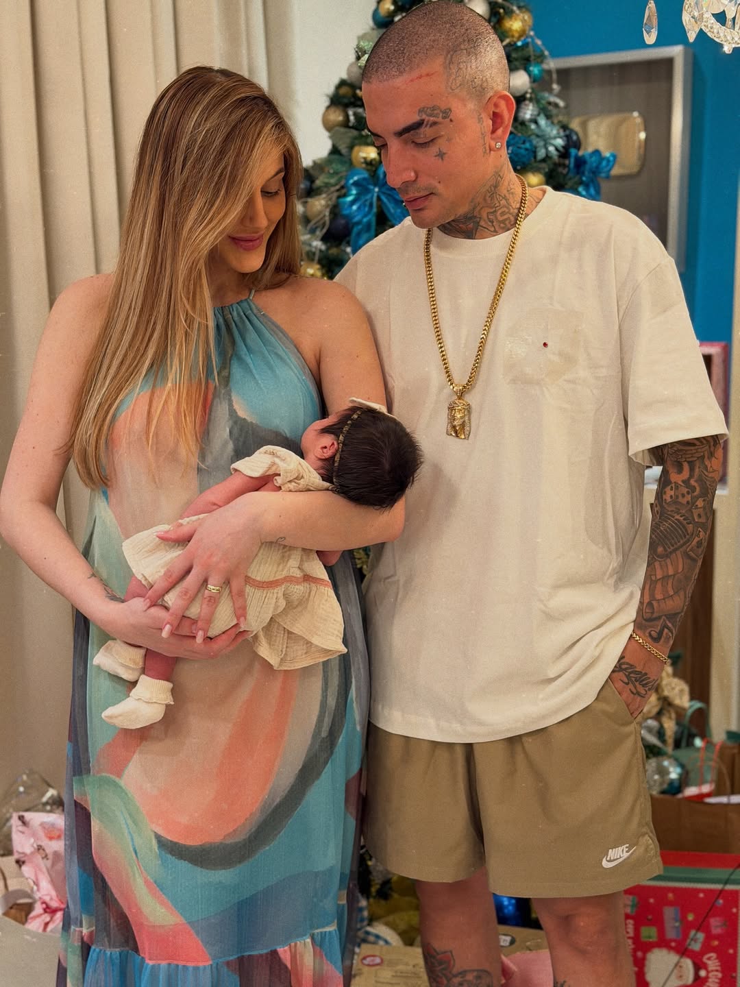 MC Guimê e Fernanda com a filha – Foto: Reprodução / Instagram @mcguimê