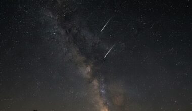 Chuva de meteoros Pupidas-Velidas será visível a olho nu (Foto: imagem gerada por IA)