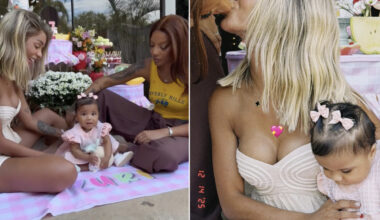 Brunna Gonçalves e Ludmilla encantam em comemoração de mesversário da filha Zuri; veja fotos