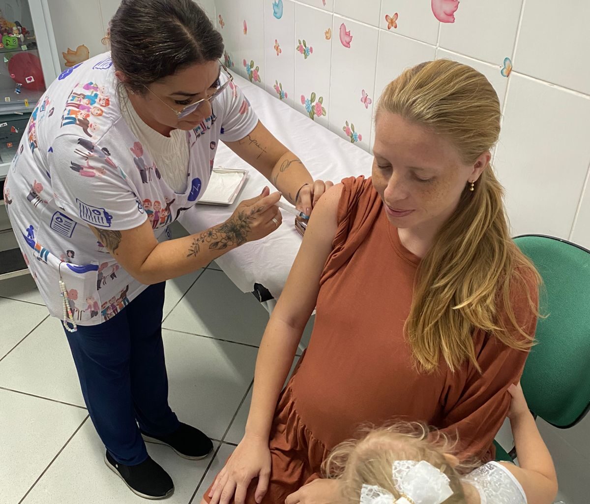 Saúde de Biguaçu inicia vacinação de gestantes contra a bronquiolite