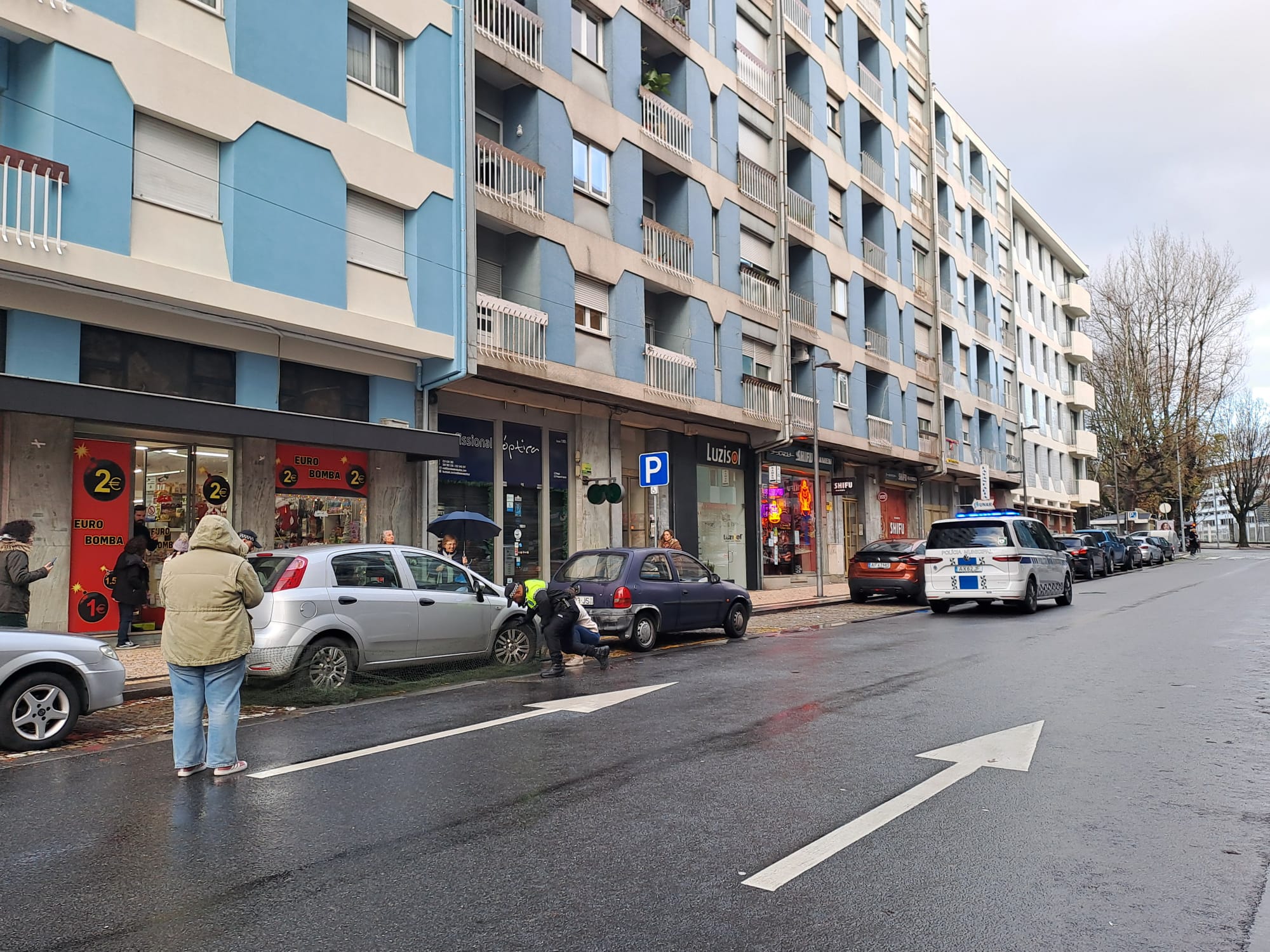 Gato foge ao frio mas fica preso no motor de um carro em braga. O final é feliz