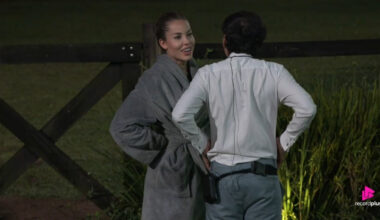 A Fazenda: Saory pergunta o que Dudu fez no SBT e peão desconversa: "Você vai ver"