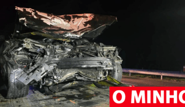 Vítima mortal na colisão rodoviária é uma mulher de 66 anos