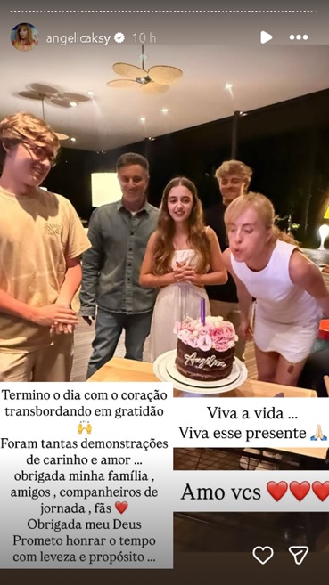 Angélica celebra aniversário - Foto: Instagram