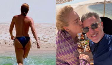 Completando 52 anos neste domingo, Angélica surge de topless em viagem aos Lençóis Maranhenses com Luciano Huck: 'Lugar mágico'