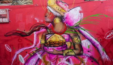 Salvador ganha dois murais de grafite em homenagem a Iansã e Santa Bárbara