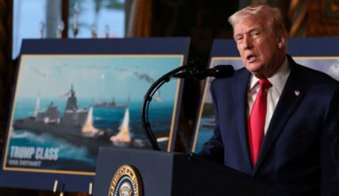 Donald Trump anuncia nova classe de navios de guerra com o seu nome