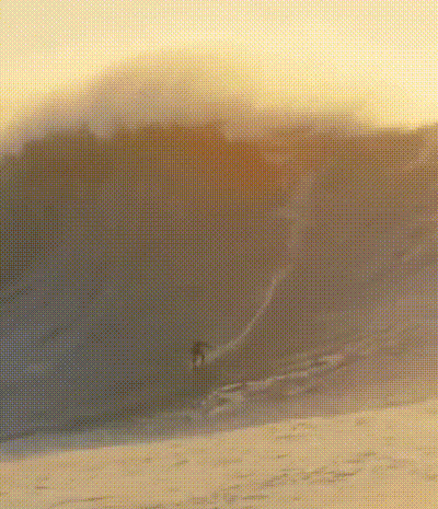 Britânica surfa onda gigante em Nazaré e pode superar recorde mundial feminino da brasileira Maya Gabeira; veja vídeo