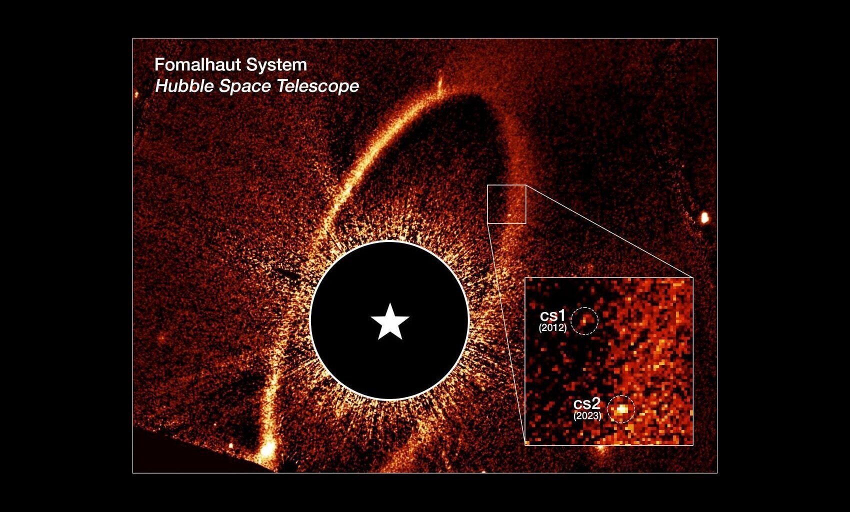 Hubble vê, pela primeira vez, colisões de asteroides numa estrela próxima