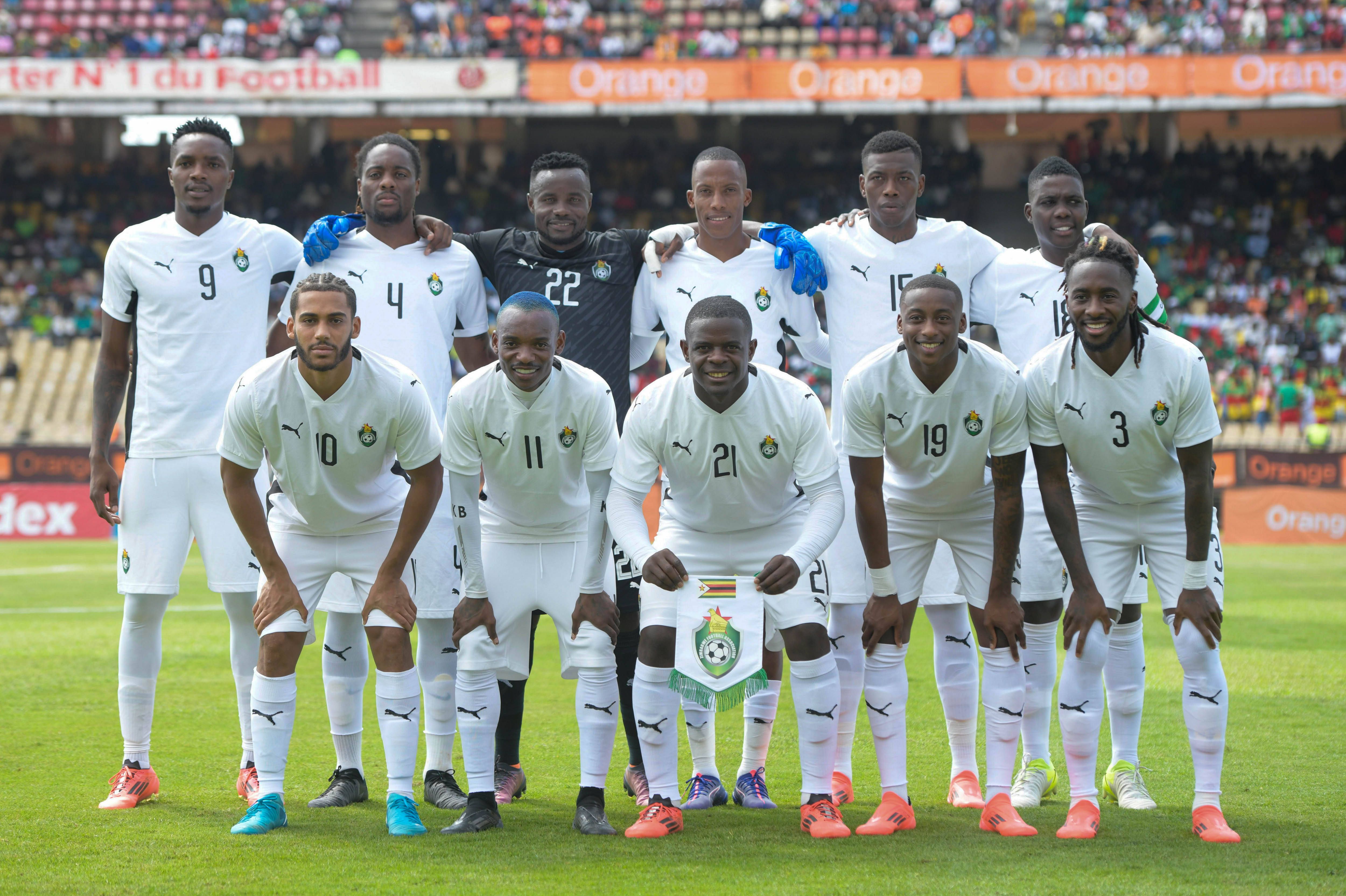 Zimbabué. 0,2% de hipóteses de vitória; 1% de chegar à final; 3,7% de chegar às meias-finais; 13,1% de chegar aos quartos de final. Foto Imago