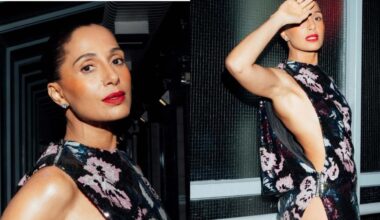 Camila Pitanga se exibe em look aberto