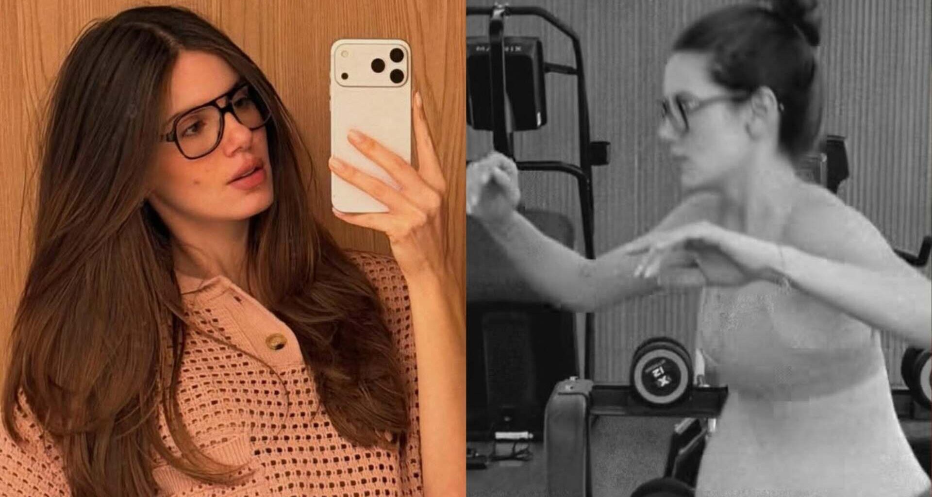 Camila Queiroz treinando grávida - Foto: @camilaqueiroz