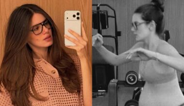 Camila Queiroz treinando grávida - Foto: @camilaqueiroz