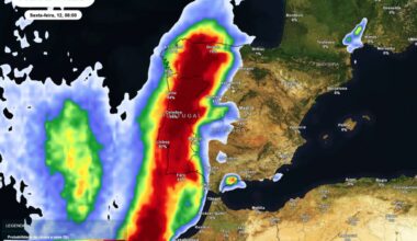 Chega a tempestade Emilia, com mais chuva forte e neve