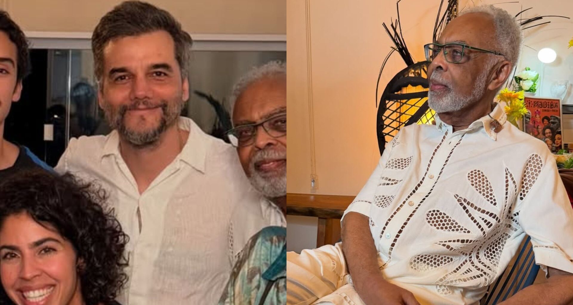 Wagner Moura e Gilberto Gil - Foto: Reprodução / Instagram