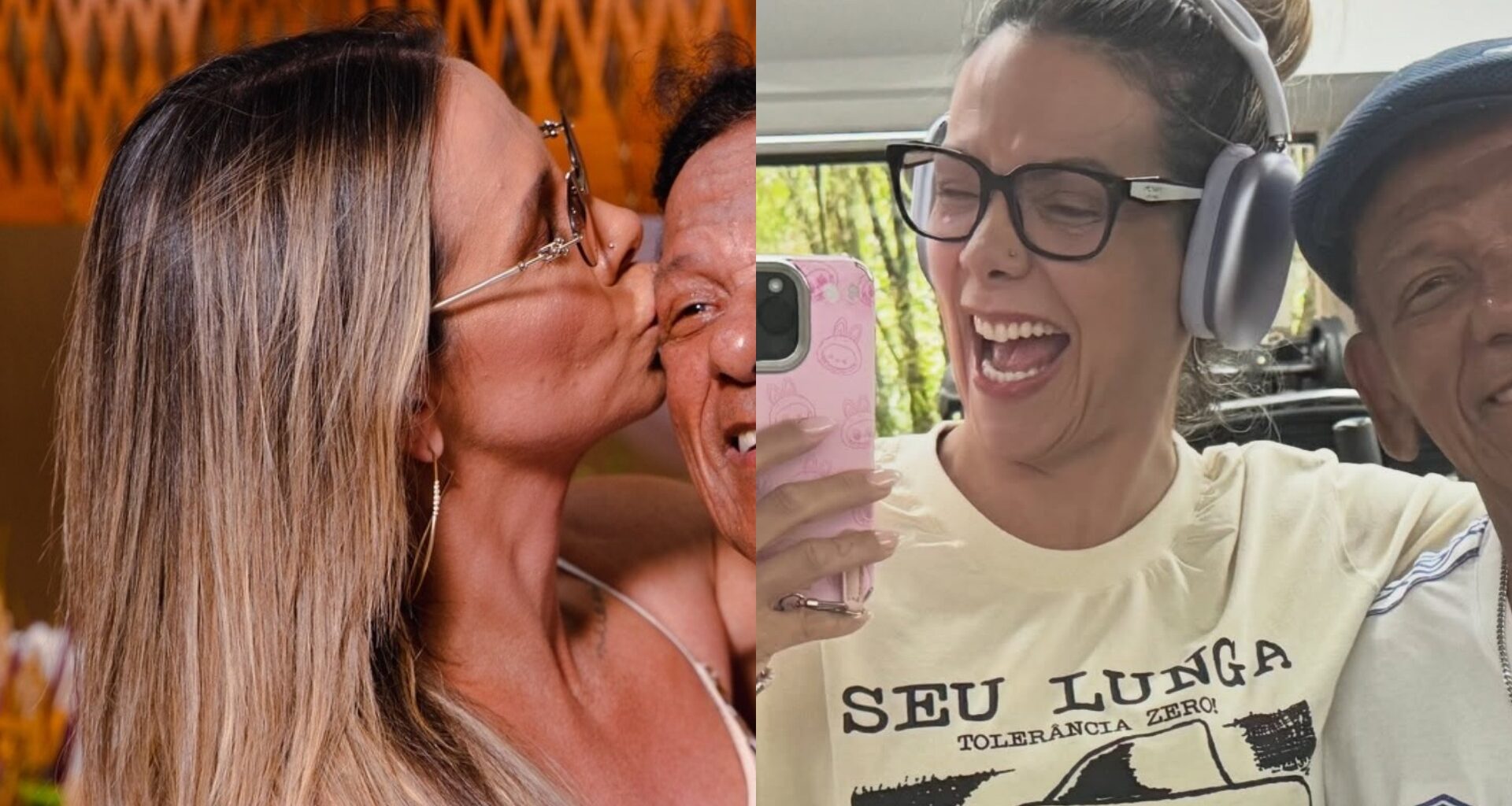 Carla Perez comemora o aniversário do pai