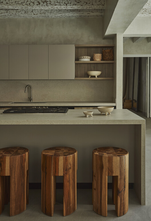 Casa Azurra la Carbonera / Vladimir Caballero + Lorena Pulecio - Fotografia de Interiores, Cozinha, Madeira, Bancada