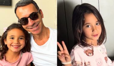 César Tralli com Manuella