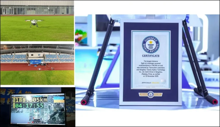 Drone a hidrogénio voa distâncias impossíveis para um drone elétrico