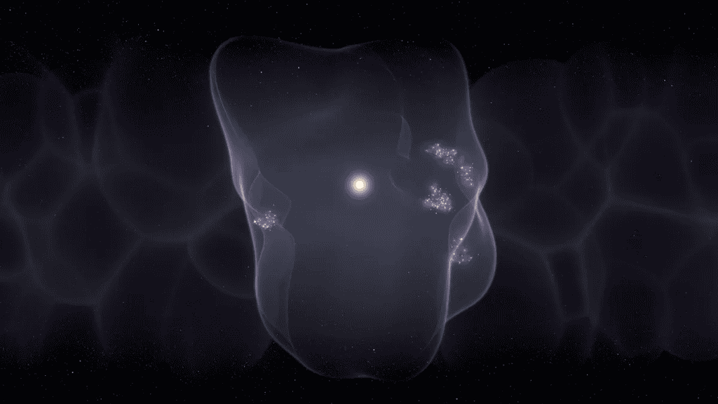 Simulação da bolha quente local